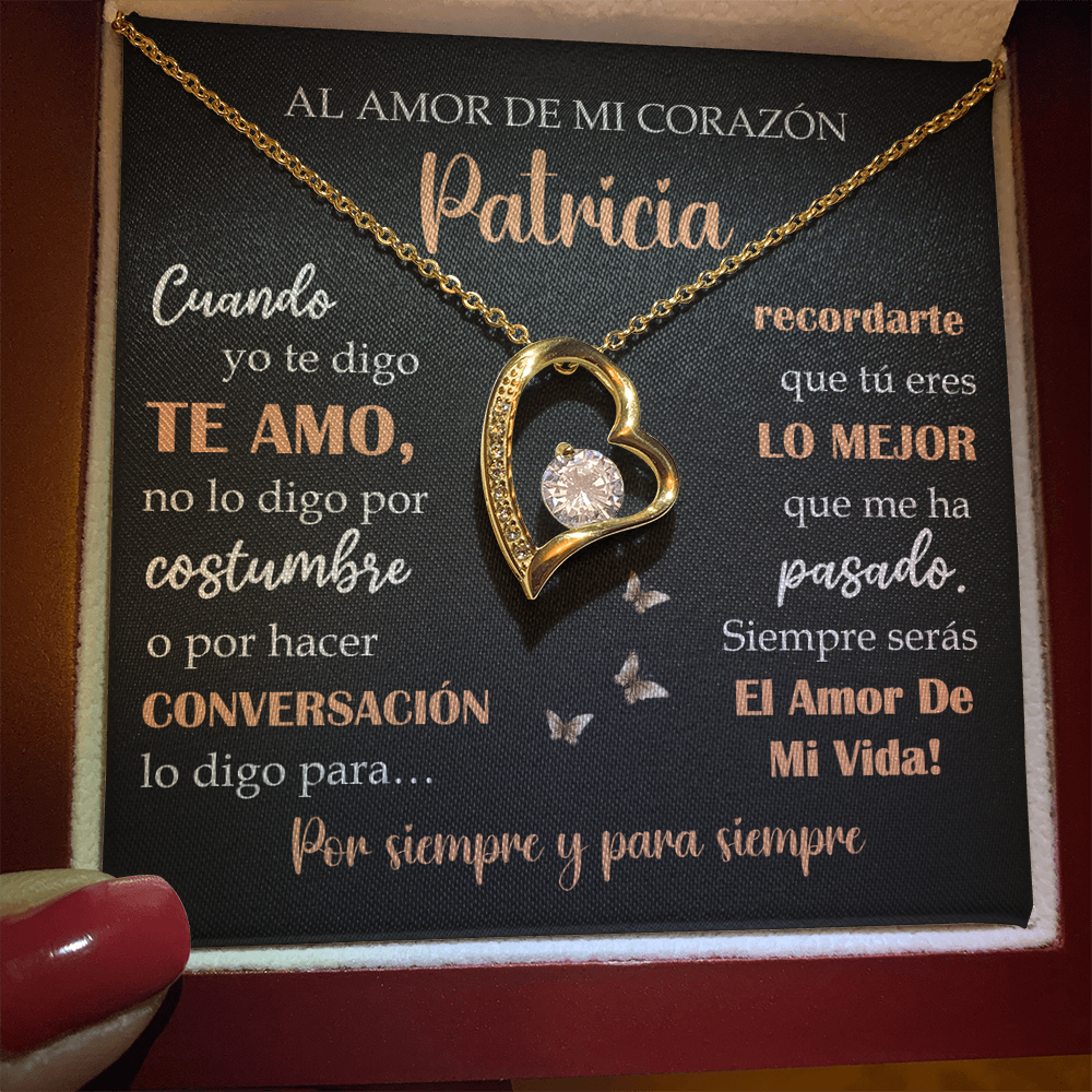 Collar Mikora Forever Love: "Cuando yo te digo te amo" (Acabado en Oro de 14q - 18q)