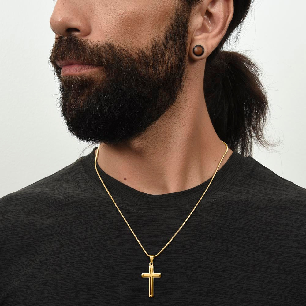 🛡️ Collar Mikora Artisan Cross: Guía y Protección Incondicional | Cruz para Papá
