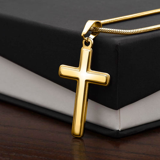 🛡️ Collar Mikora Artisan Cross: Guía y Protección Incondicional | Cruz para Papá