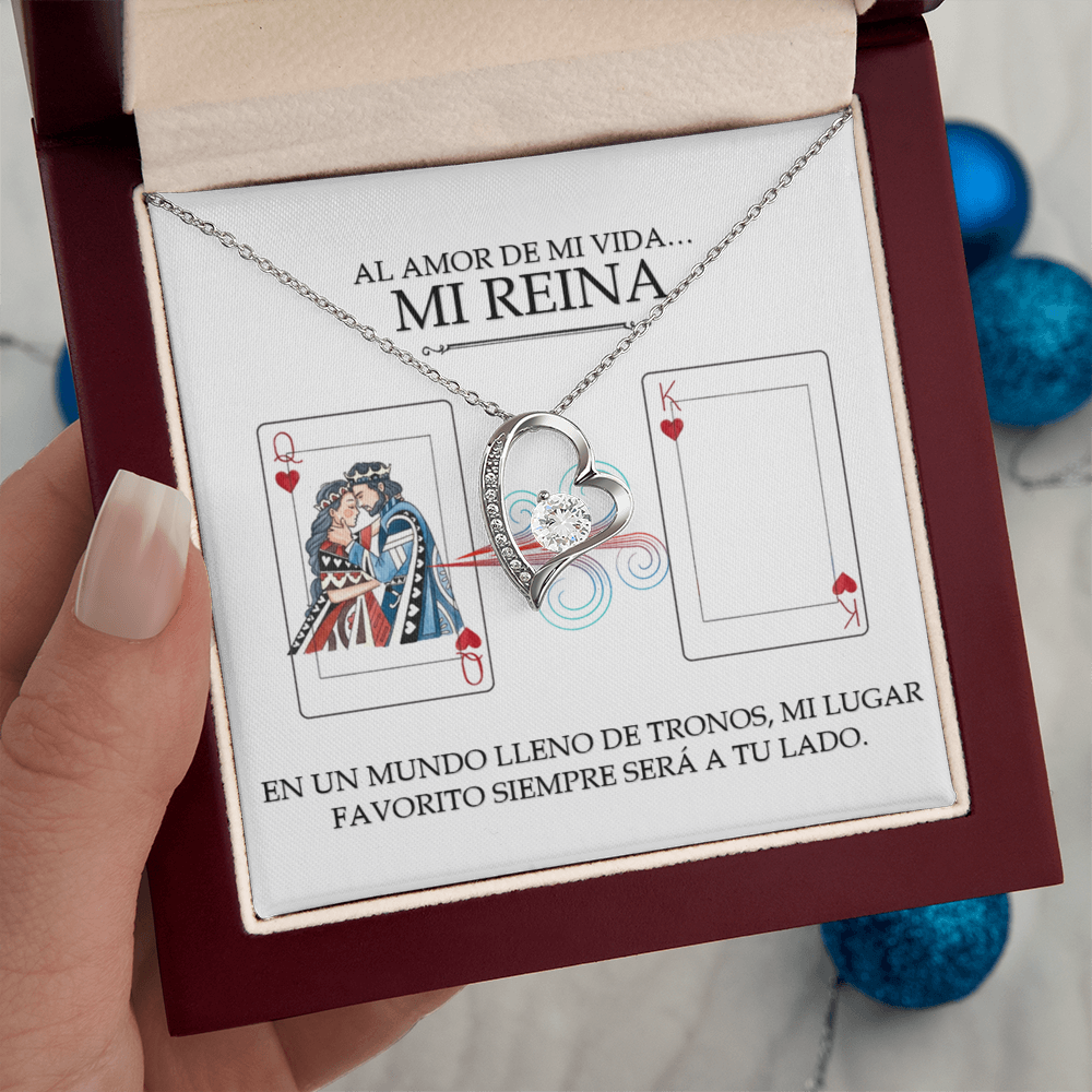 Collar Forever Love: Edición Especial "Mi Única Reina" (Acabado en Oro de 14q-18q)