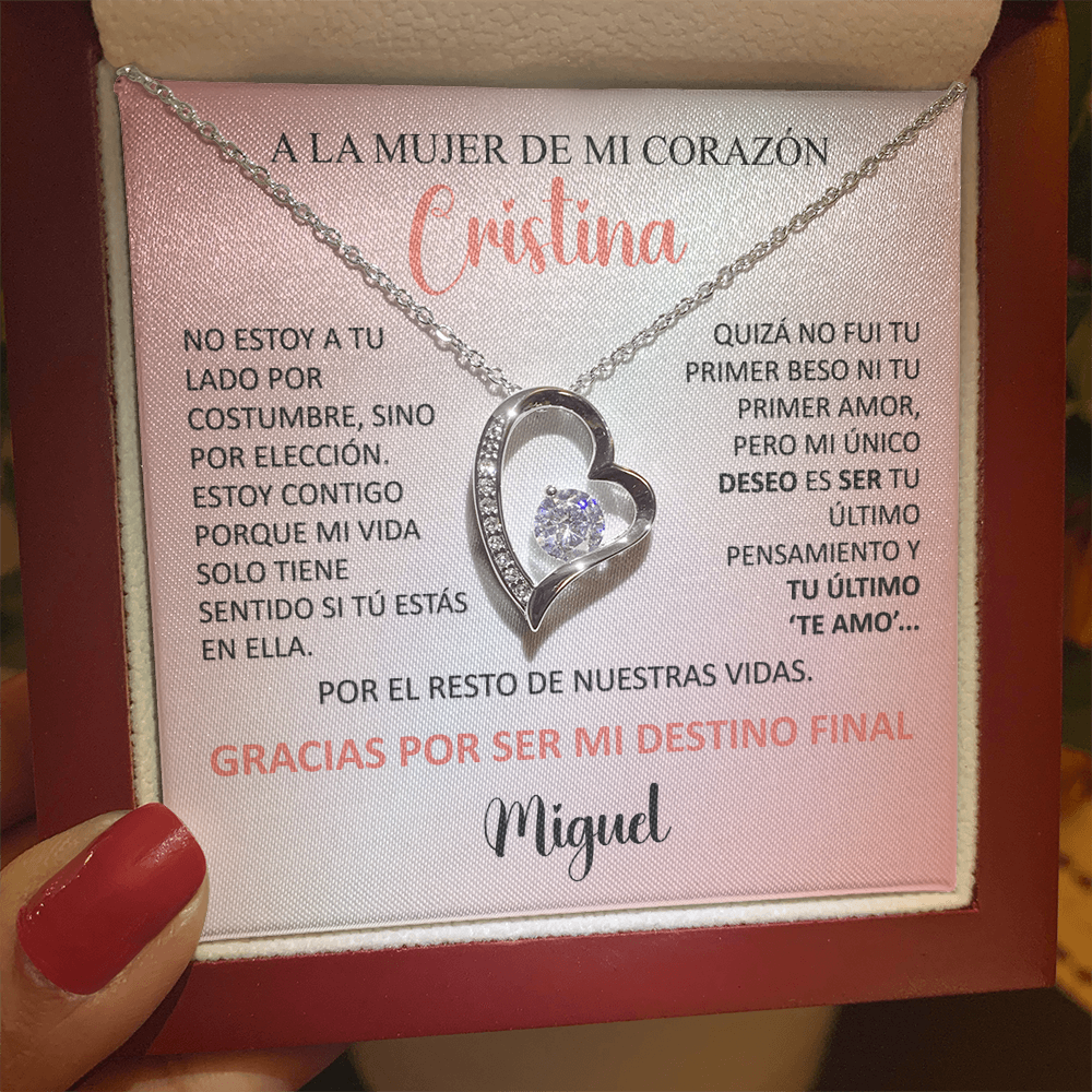 Collar Forever Love: Edición "Tu Último Todo" (Acabado en Oro de 14q-18q)