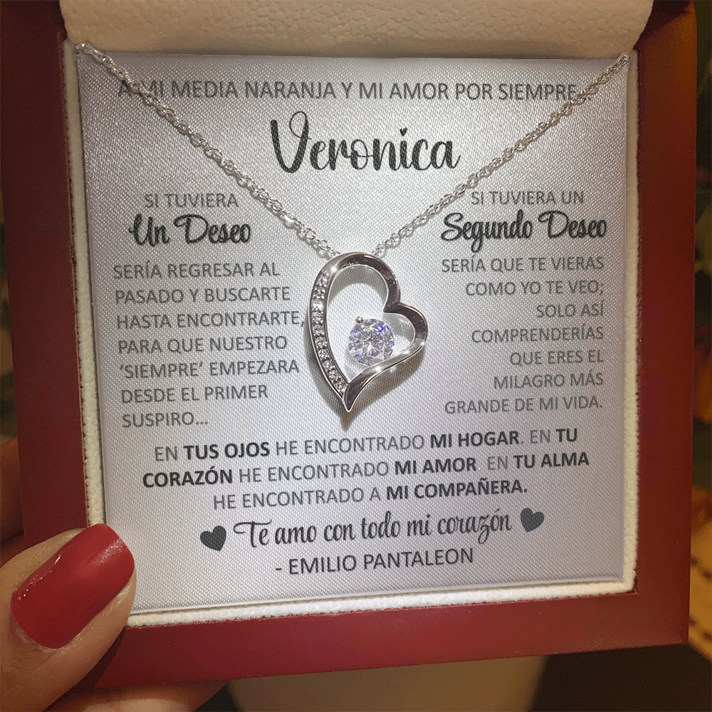 Collar Forever Love: Edición "Si tuviera un deseo" (Acabado en Oro de 14Q-18Q)