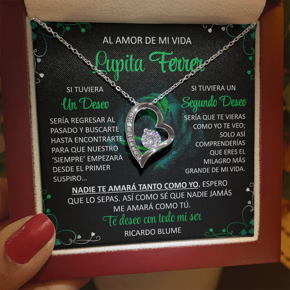 Collar Mikora Forever Love: Edición "Te deseo con todo mi ser" (Acabado En Oro De 14Q -18Q)