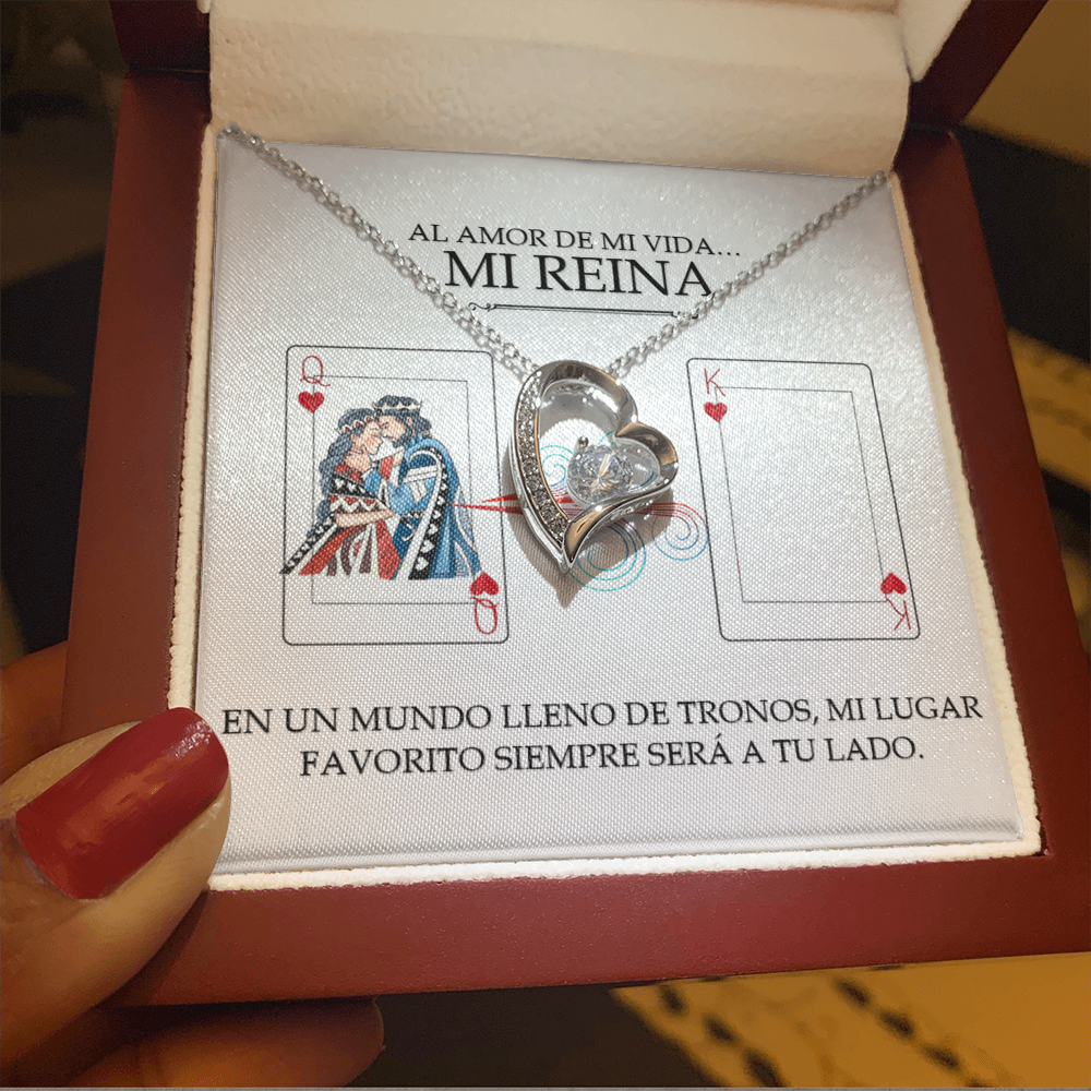 Collar Forever Love: Edición Especial "Mi Única Reina" (Acabado en Oro de 14q-18q)