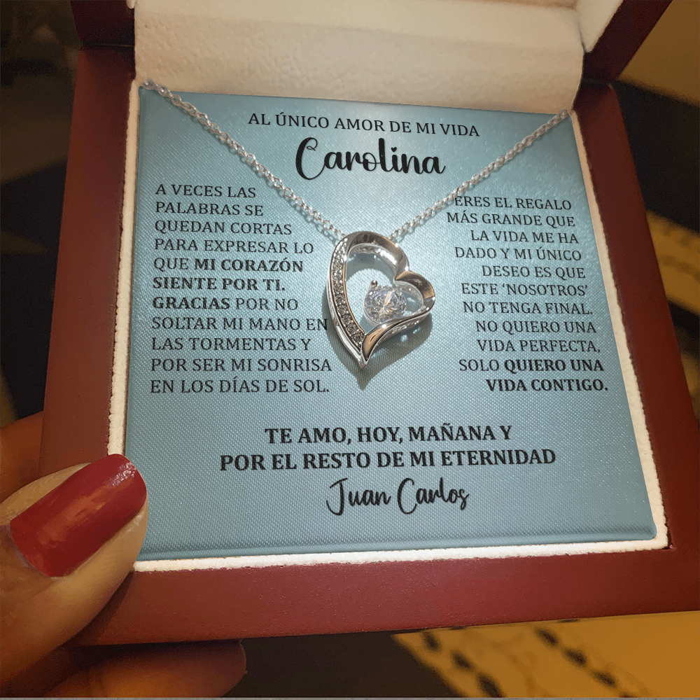 Collar Forever Love: Edición "Mi Destino Eres Tú" (Acabado en Oro de 14q-18q)
