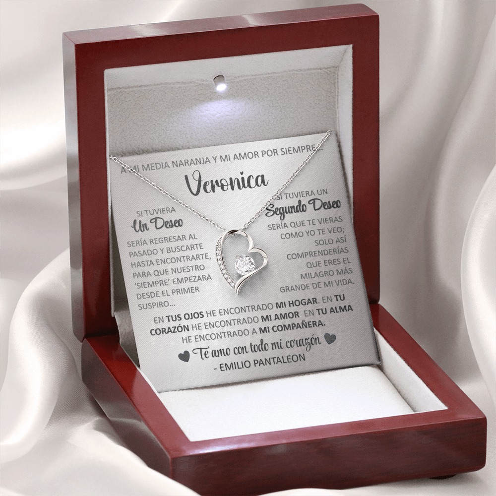Collar Forever Love: Edición "Si tuviera un deseo" (Acabado en Oro de 14Q-18Q)