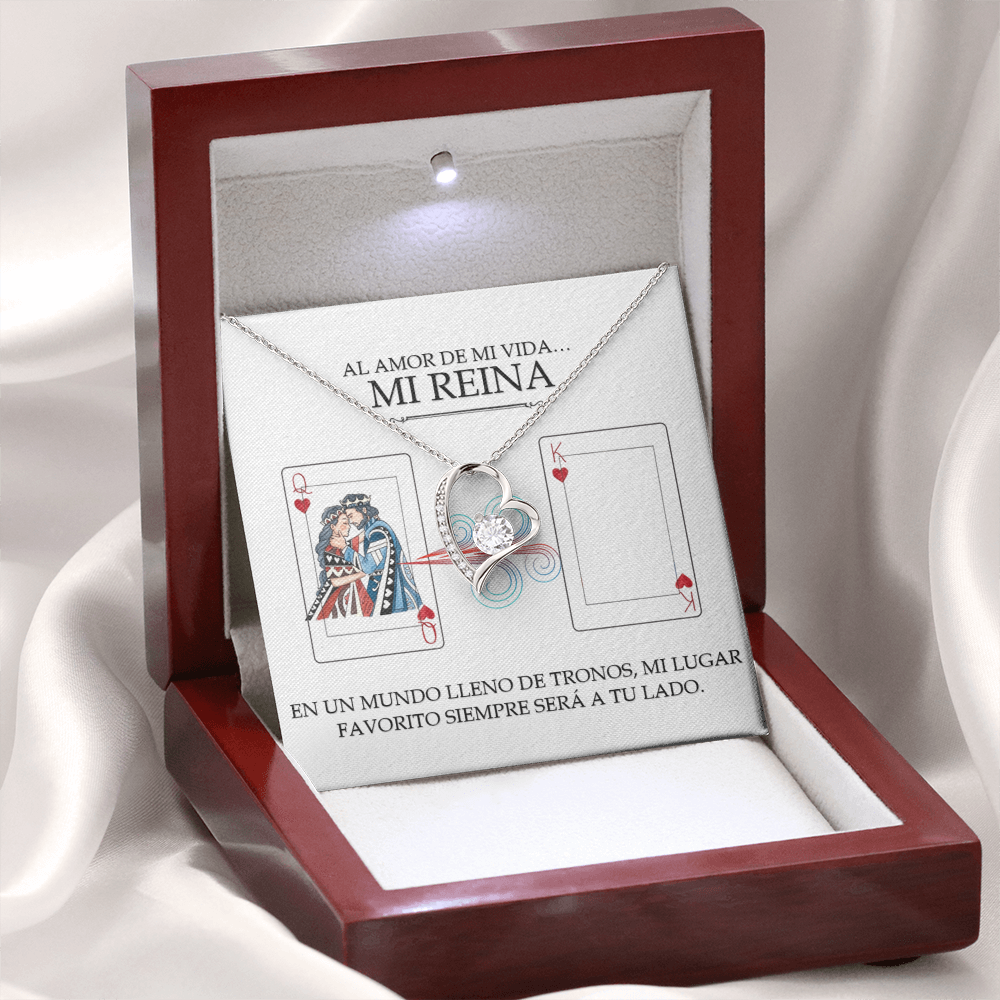 Collar Forever Love: Edición Especial "Mi Única Reina" (Acabado en Oro de 14q-18q)