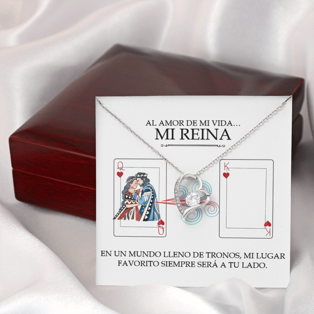 Collar Forever Love: Edición Especial "Mi Única Reina" (Acabado en Oro de 14q-18q)