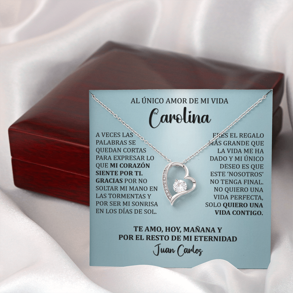 Collar Forever Love: Edición "Mi Destino Eres Tú" (Acabado en Oro de 14q-18q)