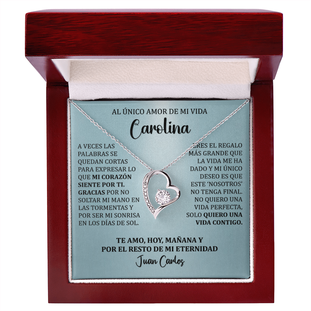 Collar Forever Love: Edición "Mi Destino Eres Tú" (Acabado en Oro de 14q-18q)