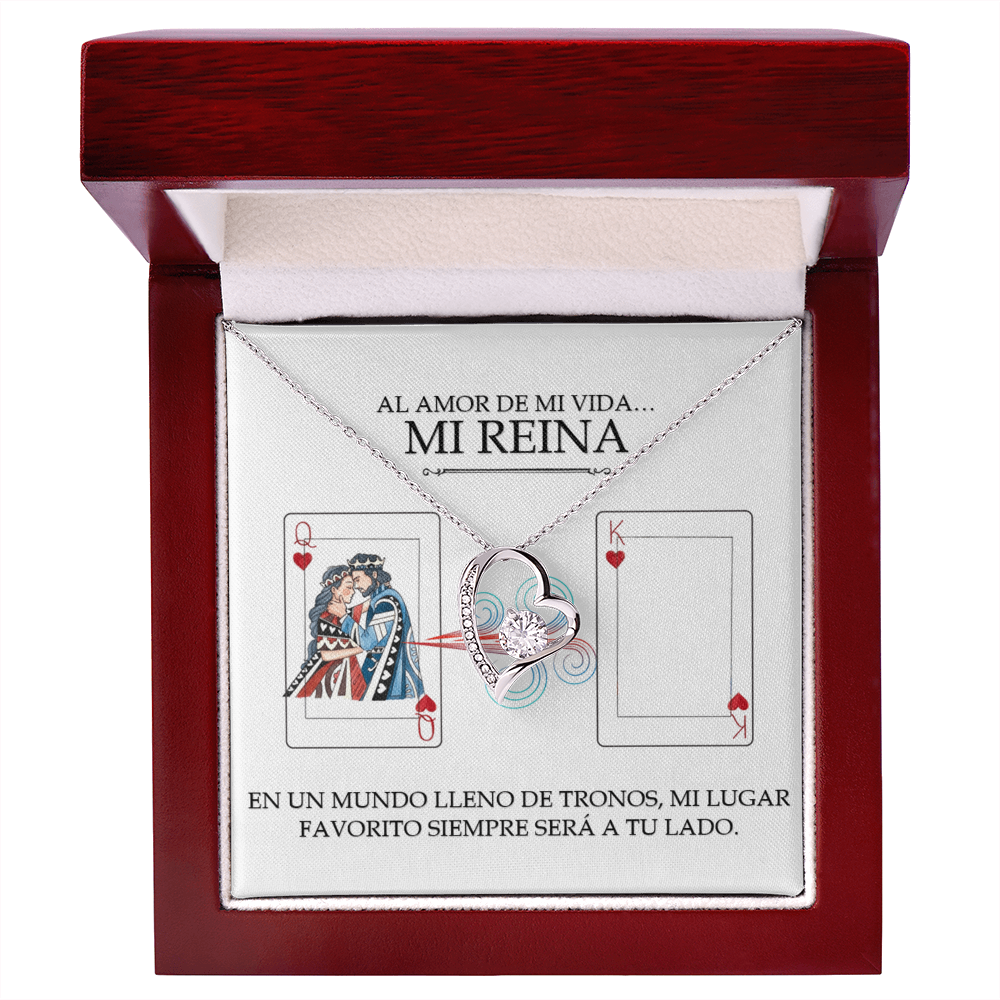 Collar Forever Love: Edición Especial "Mi Única Reina" (Acabado en Oro de 14q-18q)