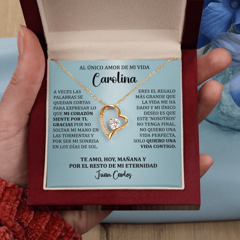 Collar Forever Love: Edición "Mi Destino Eres Tú" (Acabado en Oro de 14q-18q)