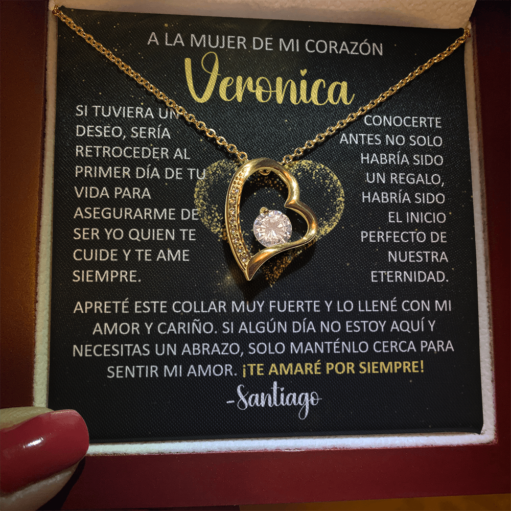 MIKORA Collar Forever Love: "Desearía haberte conocido antes" (Acabado en Oro de 14q-18q)