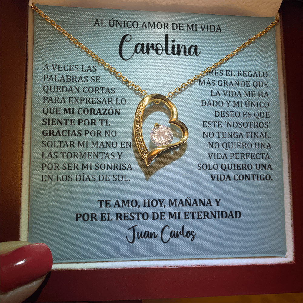 Collar Forever Love: Edición "Mi Destino Eres Tú" (Acabado en Oro de 14q-18q)