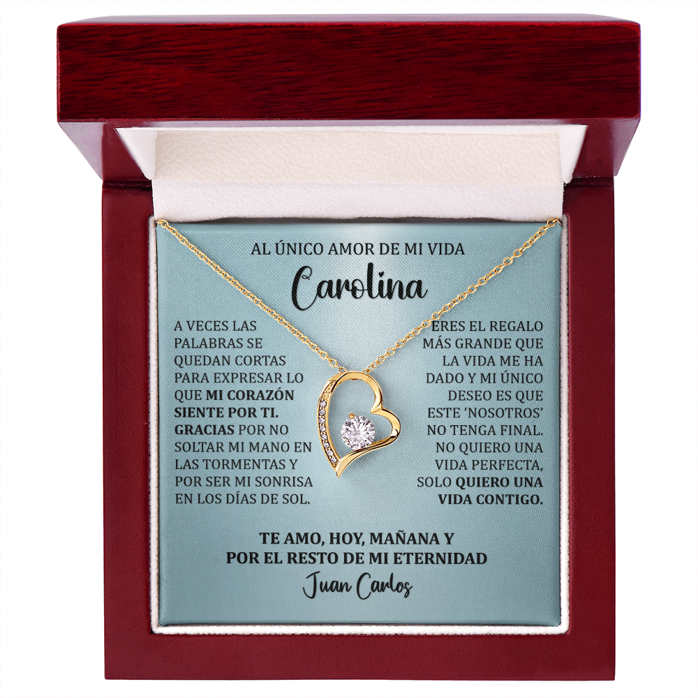 Collar Forever Love: Edición "Mi Destino Eres Tú" (Acabado en Oro de 14q-18q)