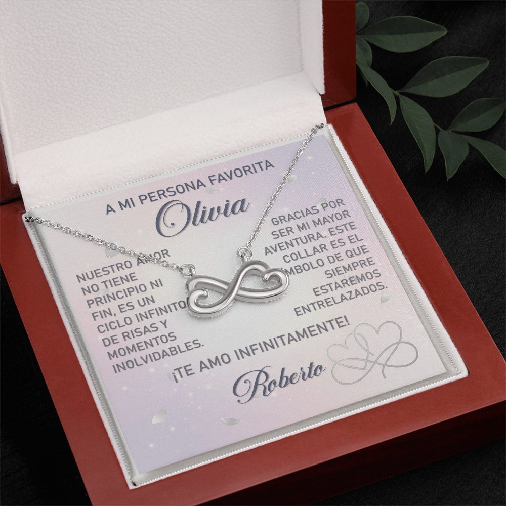 Collar MIKORA Endless Love (Corazones Infinitos) Edición: "Eterno Principio" - Regalo para Novia ♾️✨