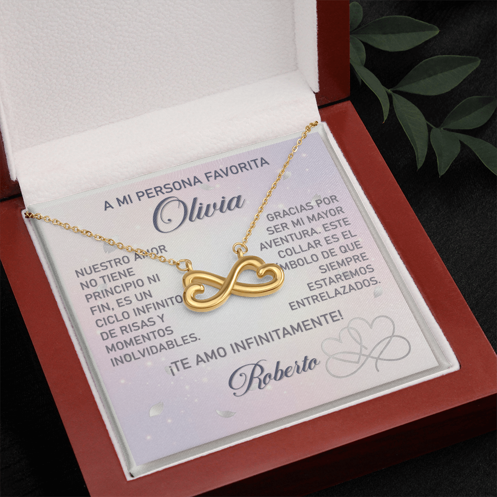 Collar MIKORA Endless Love (Corazones Infinitos) Edición: "Eterno Principio" - Regalo para Novia ♾️✨