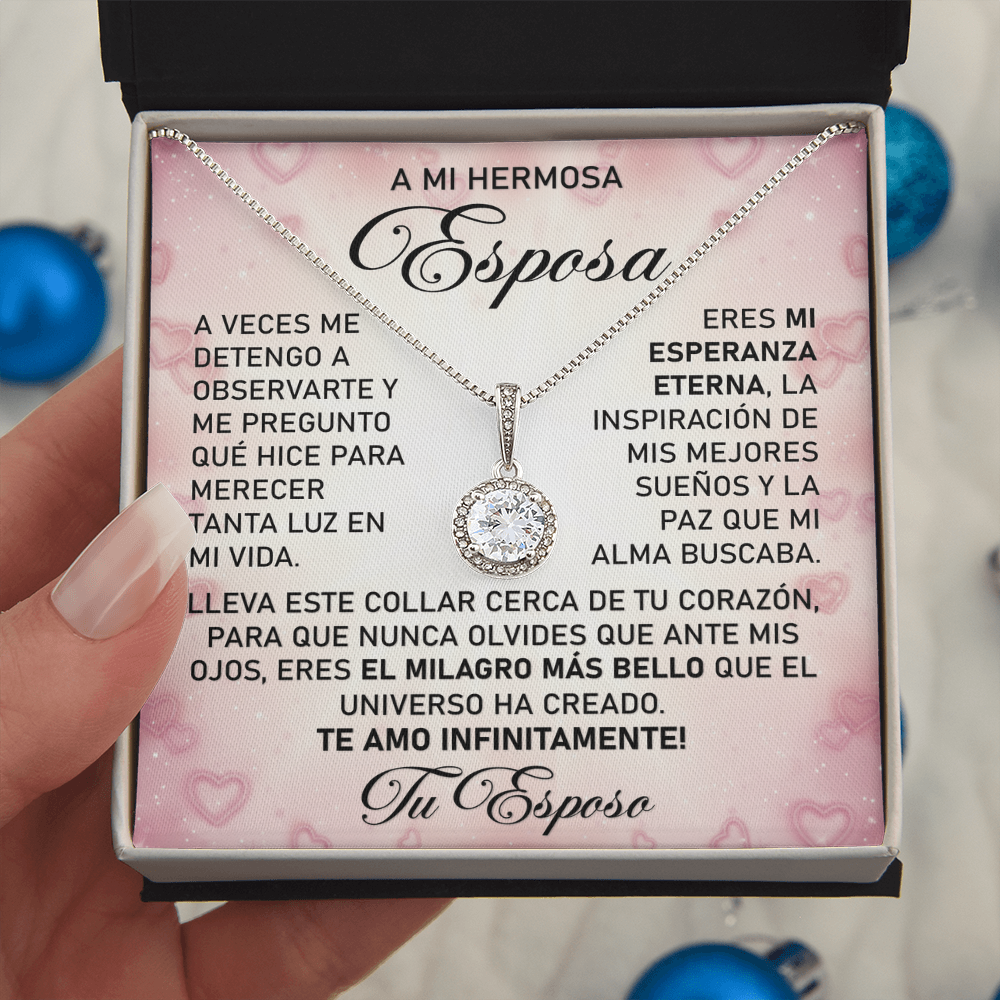 Collar MIKORA Eternal Hope Edición: "Milagro de Vida" – Regalo de Admiración para Esposa | Oro de 14K y Circonia