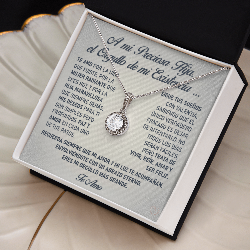 Collar "Orgullo de mi Alma" (Eternal Hope - Hija) – El Vínculo Radiante y Eterno de tu Luz ✨💍