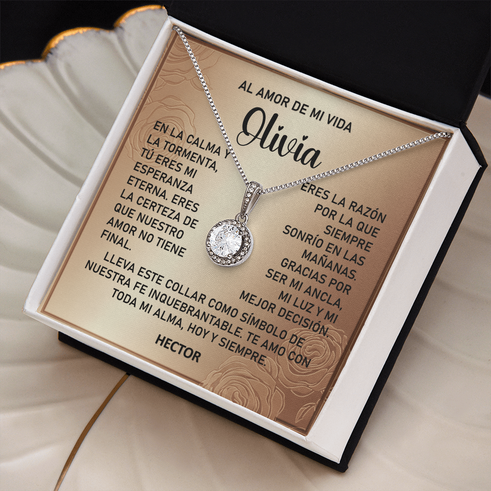 Collar MIKORA Eternal Hope Edición: "Ancla de Esperanza" – Regalo de Fe y Amor Eterno para el Amor de mi Vida | Oro de 14K y Circonia