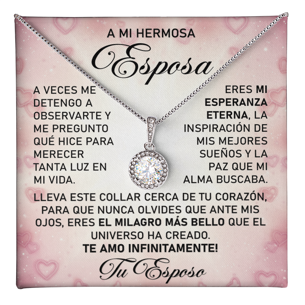 Collar MIKORA Eternal Hope Edición: "Milagro de Vida" – Regalo de Admiración para Esposa | Oro de 14K y Circonia