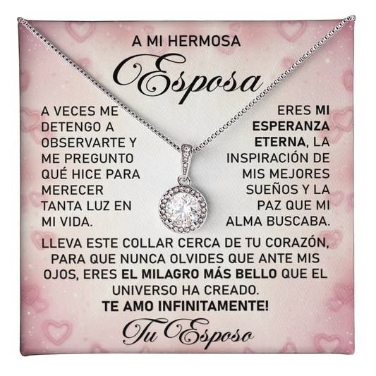 Collar MIKORA Eternal Hope Edición: "Milagro de Vida" – Regalo de Admiración para Esposa | Oro de 14K y Circonia