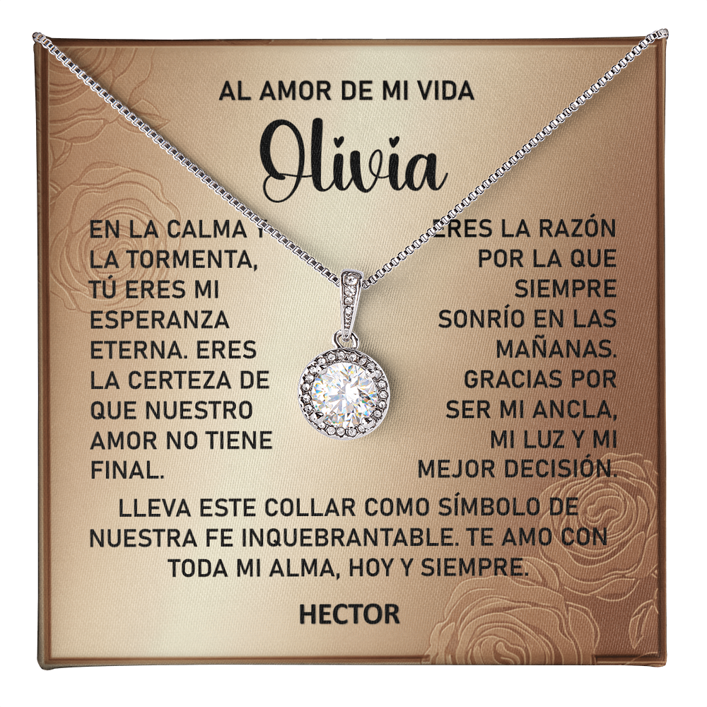 Collar MIKORA Eternal Hope Edición: "Ancla de Esperanza" – Regalo de Fe y Amor Eterno para el Amor de mi Vida | Oro de 14K y Circonia