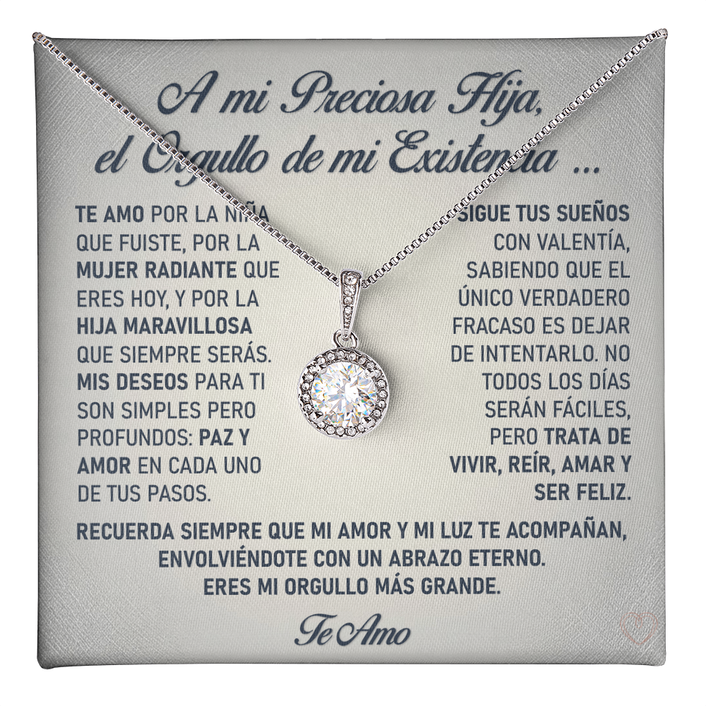 Collar "Orgullo de mi Alma" (Eternal Hope - Hija) – El Vínculo Radiante y Eterno de tu Luz ✨💍
