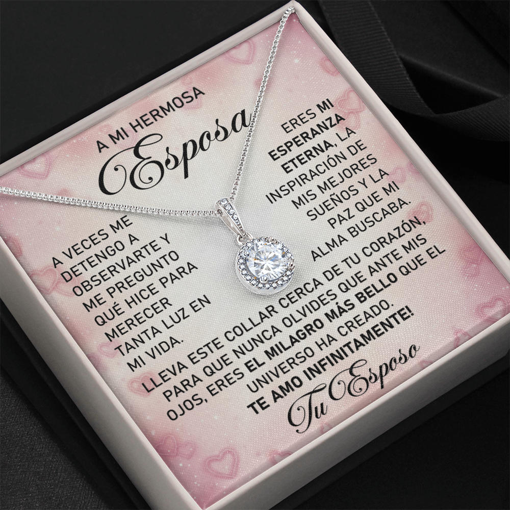 Collar MIKORA Eternal Hope Edición: "Milagro de Vida" – Regalo de Admiración para Esposa | Oro de 14K y Circonia