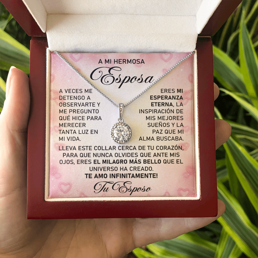 Collar MIKORA Eternal Hope Edición: "Milagro de Vida" – Regalo de Admiración para Esposa | Oro de 14K y Circonia