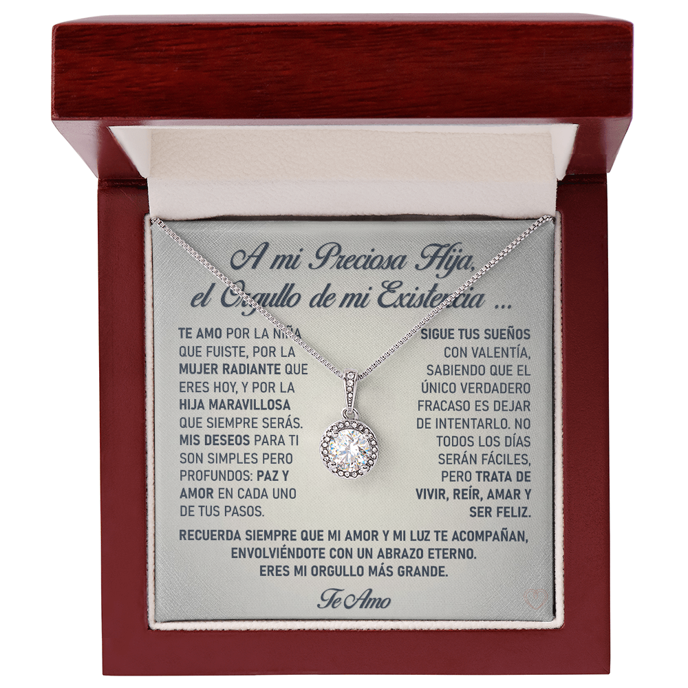 Collar "Orgullo de mi Alma" (Eternal Hope - Hija) – El Vínculo Radiante y Eterno de tu Luz ✨💍