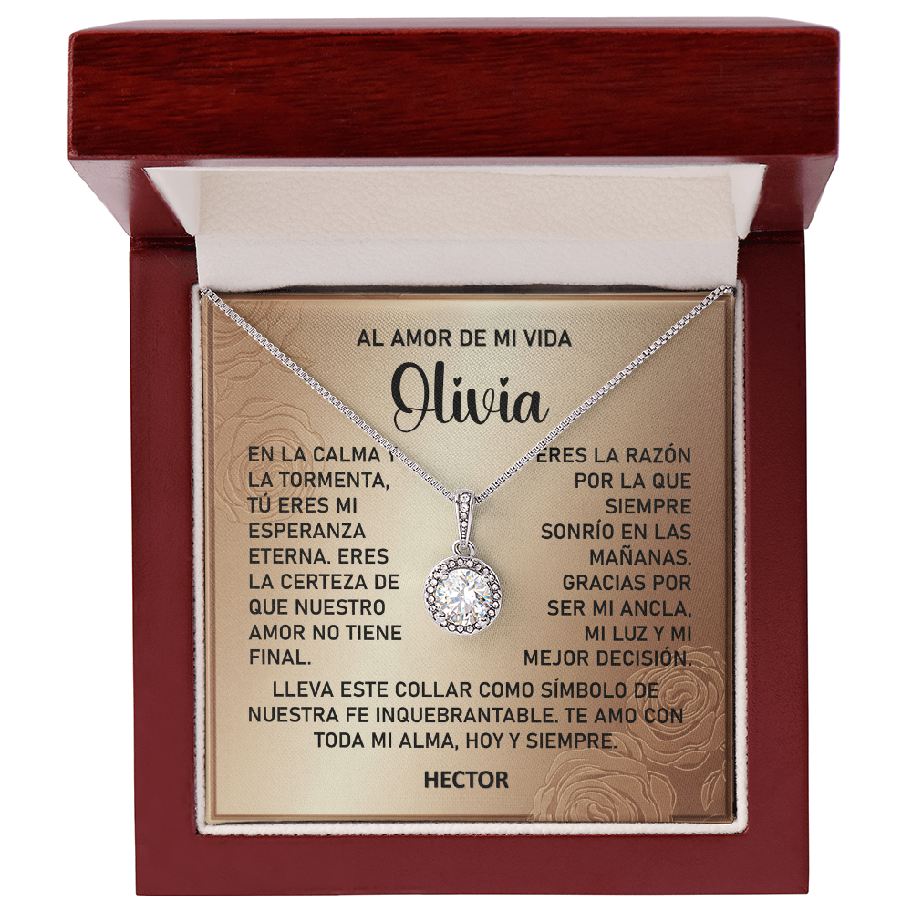 Collar MIKORA Eternal Hope Edición: "Ancla de Esperanza" – Regalo de Fe y Amor Eterno para el Amor de mi Vida | Oro de 14K y Circonia