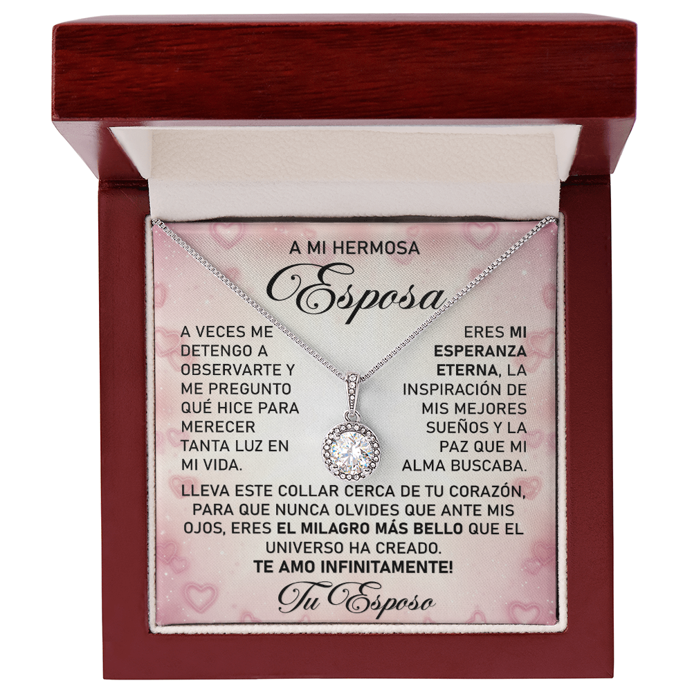 Collar MIKORA Eternal Hope Edición: "Milagro de Vida" – Regalo de Admiración para Esposa | Oro de 14K y Circonia
