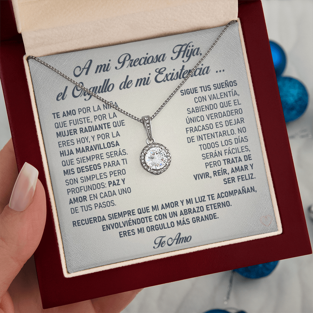Collar "Orgullo de mi Alma" (Eternal Hope - Hija) – El Vínculo Radiante y Eterno de tu Luz ✨💍