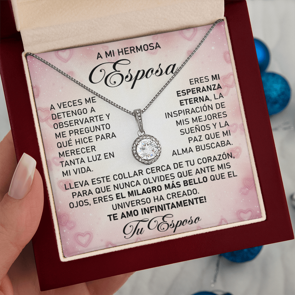 Collar MIKORA Eternal Hope Edición: "Milagro de Vida" – Regalo de Admiración para Esposa | Oro de 14K y Circonia