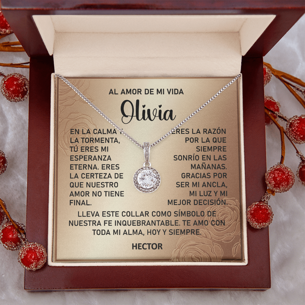 Collar MIKORA Eternal Hope Edición: "Ancla de Esperanza" – Regalo de Fe y Amor Eterno para el Amor de mi Vida | Oro de 14K y Circonia