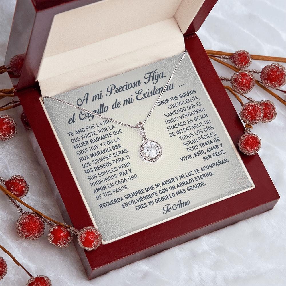 Collar "Orgullo de mi Alma" (Eternal Hope - Hija) – El Vínculo Radiante y Eterno de tu Luz ✨💍