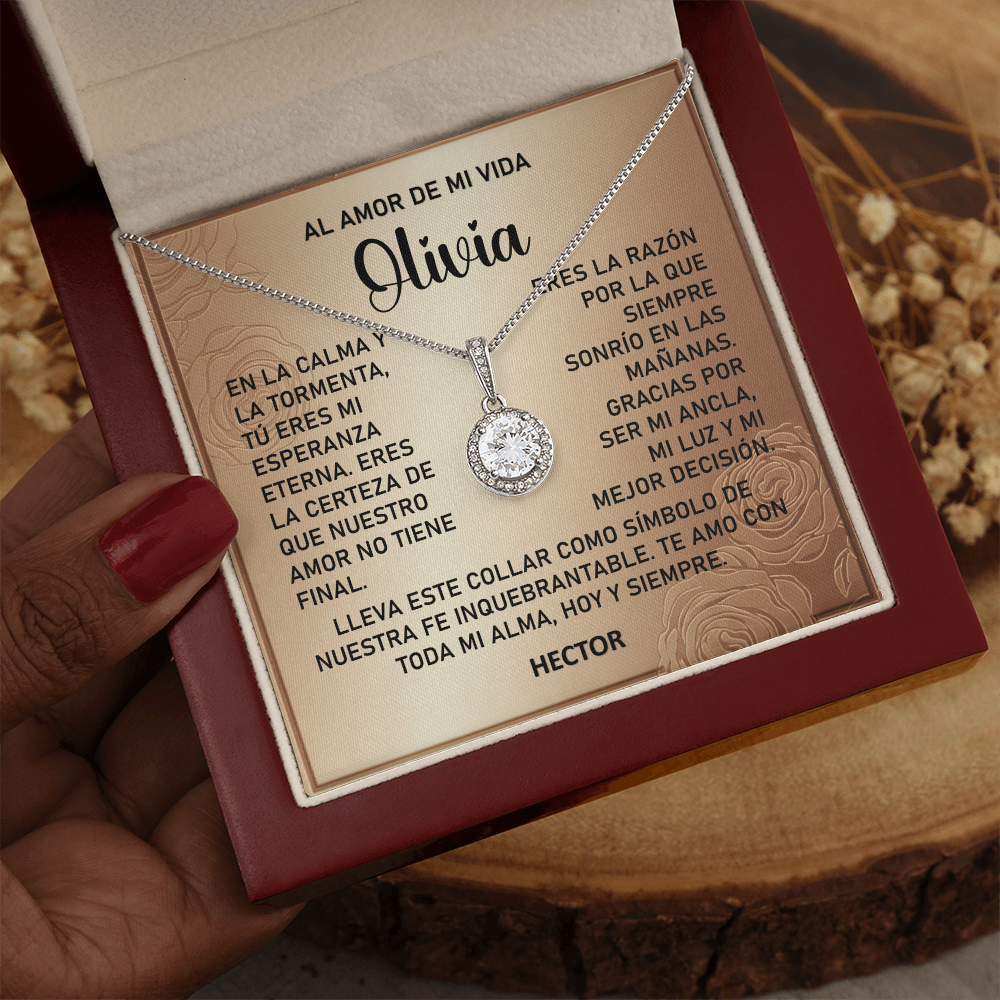 Collar MIKORA Eternal Hope Edición: "Ancla de Esperanza" – Regalo de Fe y Amor Eterno para el Amor de mi Vida | Oro de 14K y Circonia