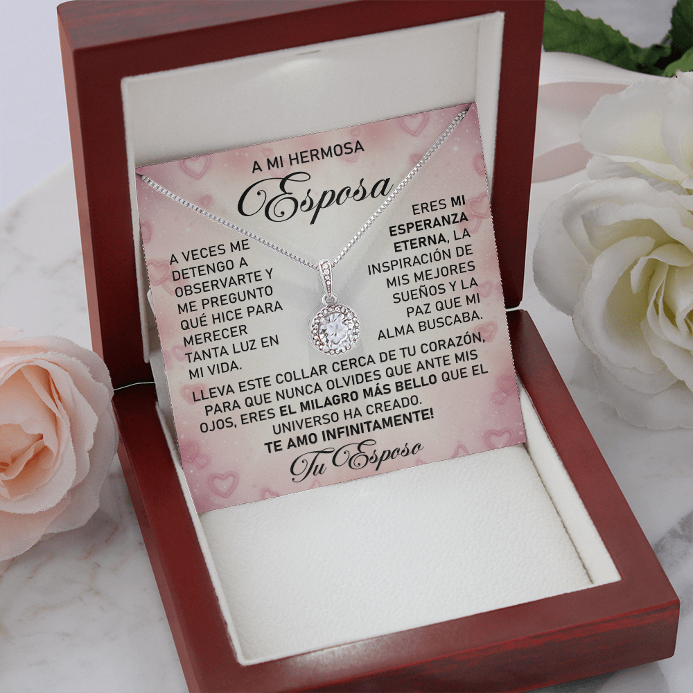 Collar MIKORA Eternal Hope Edición: "Milagro de Vida" – Regalo de Admiración para Esposa | Oro de 14K y Circonia