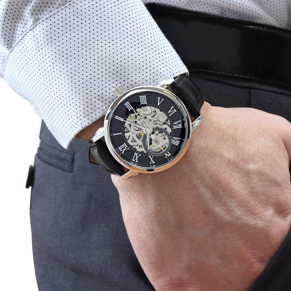 ⌚ Reloj Mikora Men's Openwork Watch: El Tiempo de un Padre | Edición de Lujo "Gracias Papá"