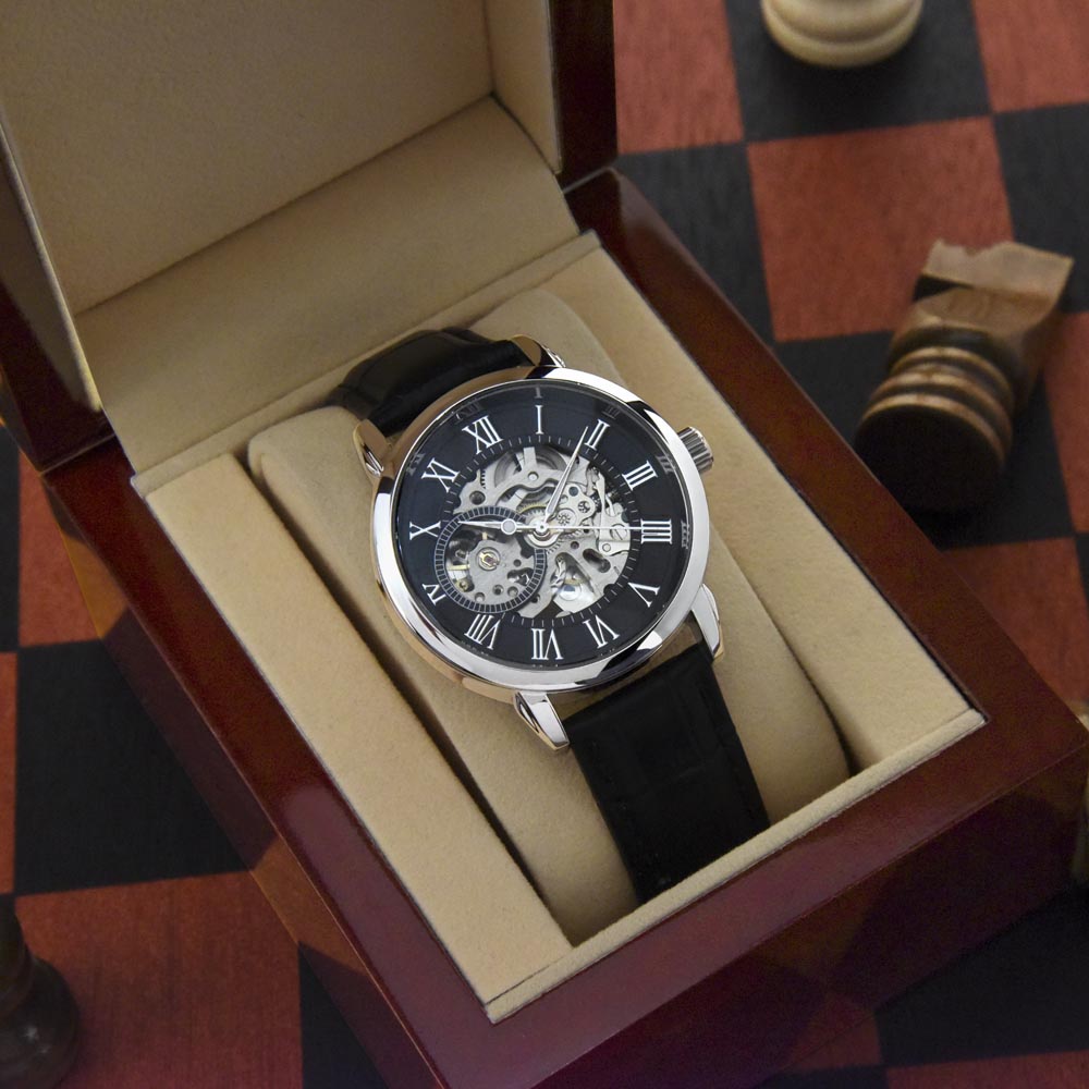 ⌚ Reloj Mikora Men's Openwork Watch: El Tiempo de un Padre | Edición de Lujo "Gracias Papá"