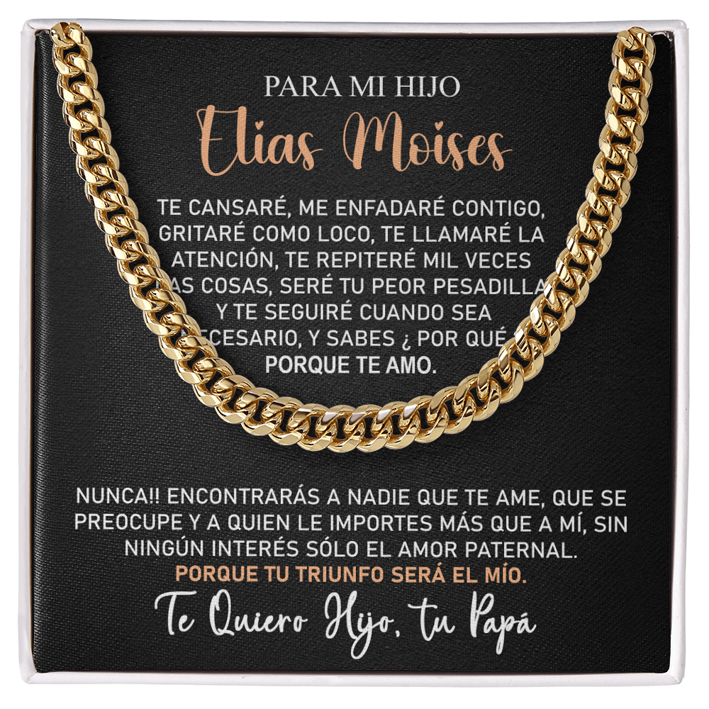 Collar Mikora Cuban Link Chain: Fuerza y Amor Incondicional | De Papá para Hijo
