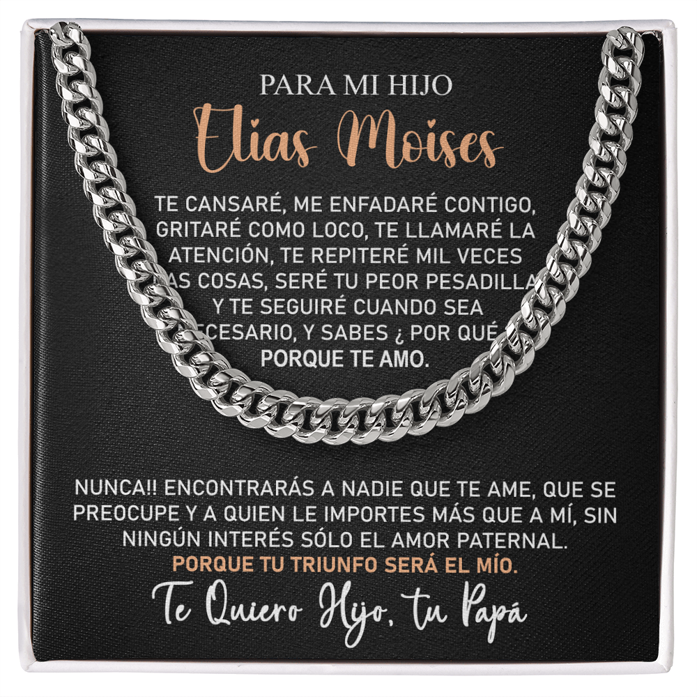 Collar Mikora Cuban Link Chain: Fuerza y Amor Incondicional | De Papá para Hijo