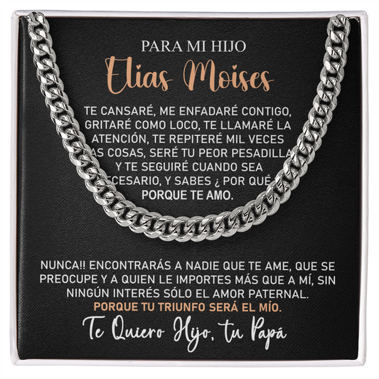 Collar Mikora Cuban Link Chain: Fuerza y Amor Incondicional | De Papá para Hijo