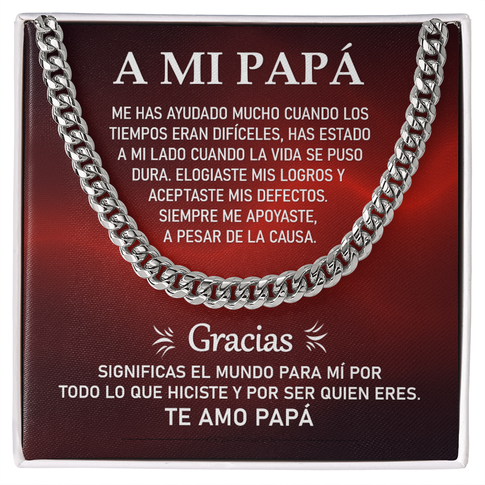 Cuban Link Chain: El Lazo de un Padre | Regalo para Papá