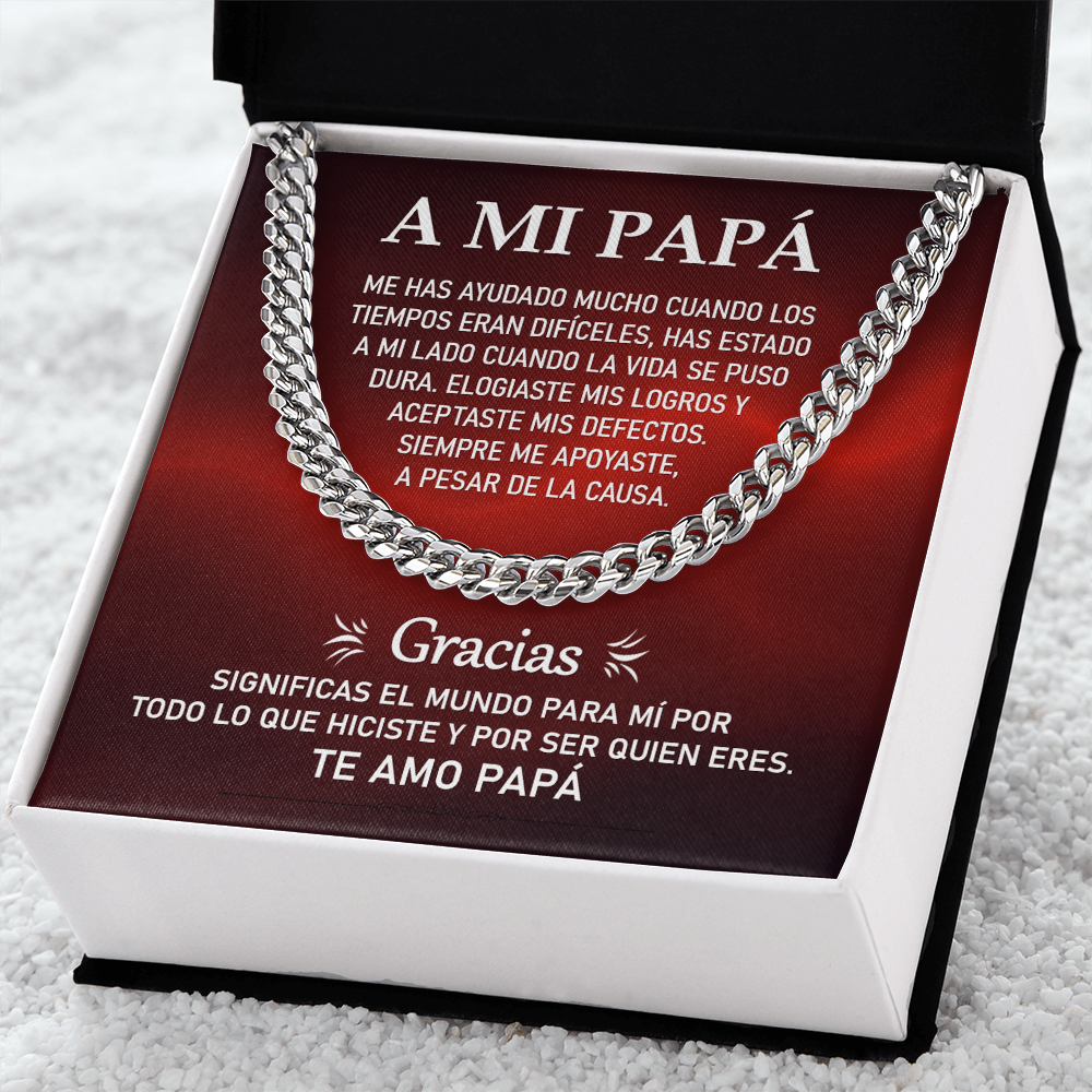 Cuban Link Chain: El Lazo de un Padre | Regalo para Papá