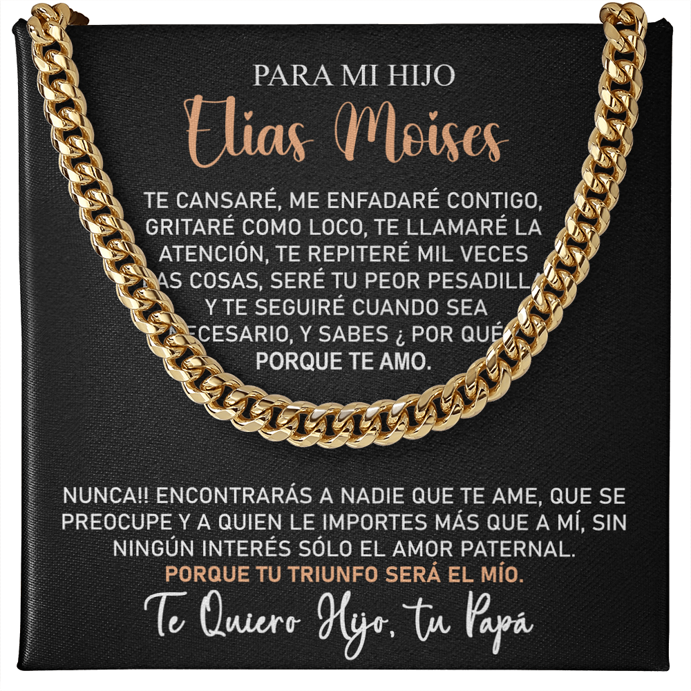 Collar Mikora Cuban Link Chain: Fuerza y Amor Incondicional | De Papá para Hijo