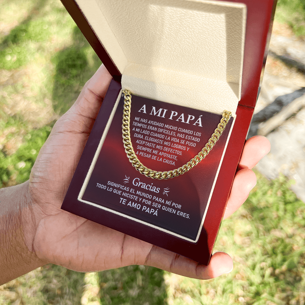 Cuban Link Chain: El Lazo de un Padre | Regalo para Papá
