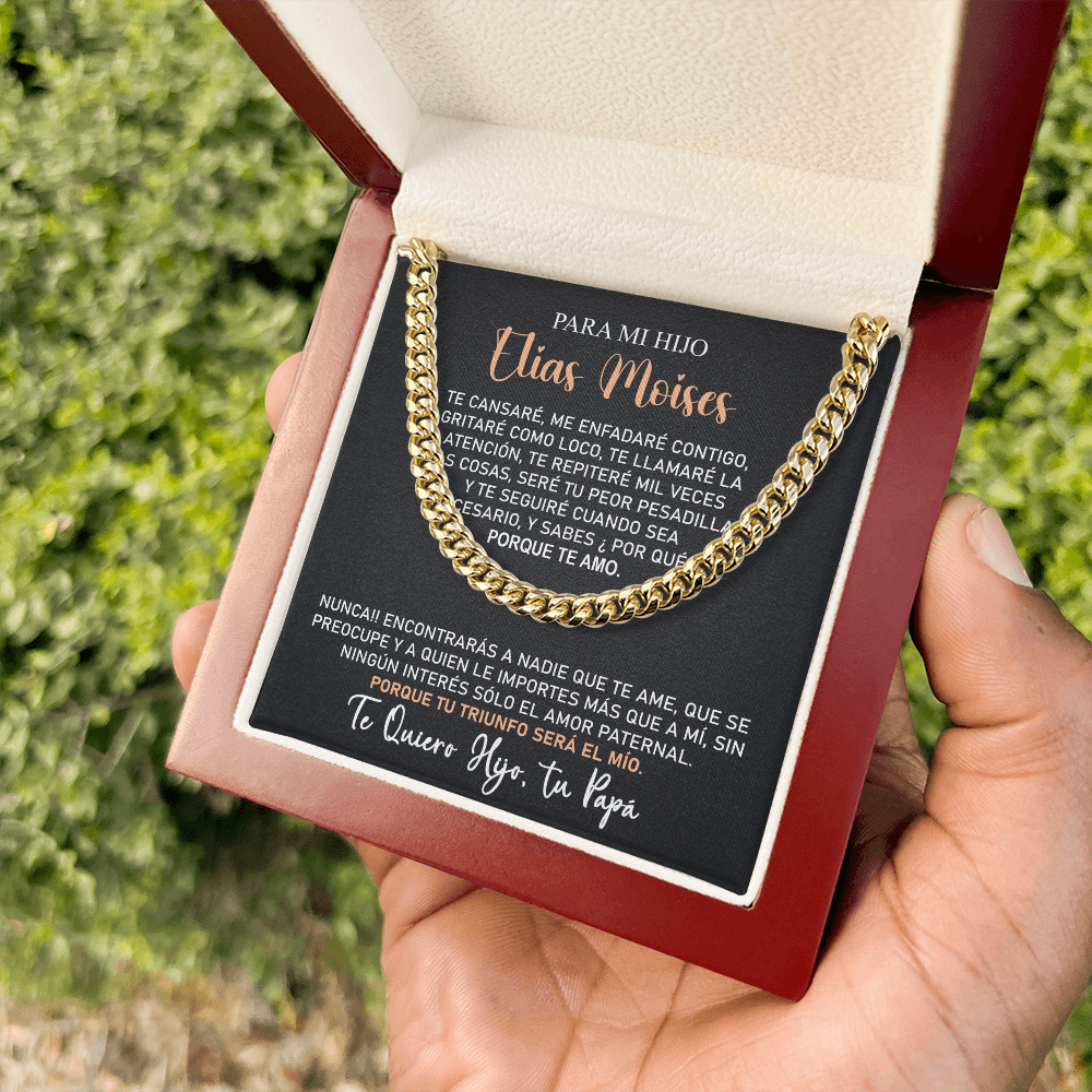 Collar Mikora Cuban Link Chain: Fuerza y Amor Incondicional | De Papá para Hijo