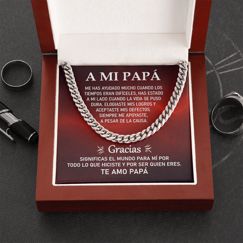Cuban Link Chain: El Lazo de un Padre | Regalo para Papá